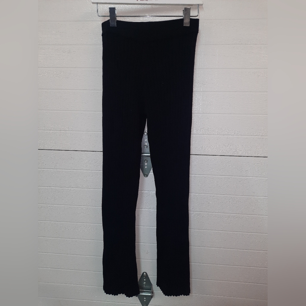 Aerie Black Ribbed Knit Pants